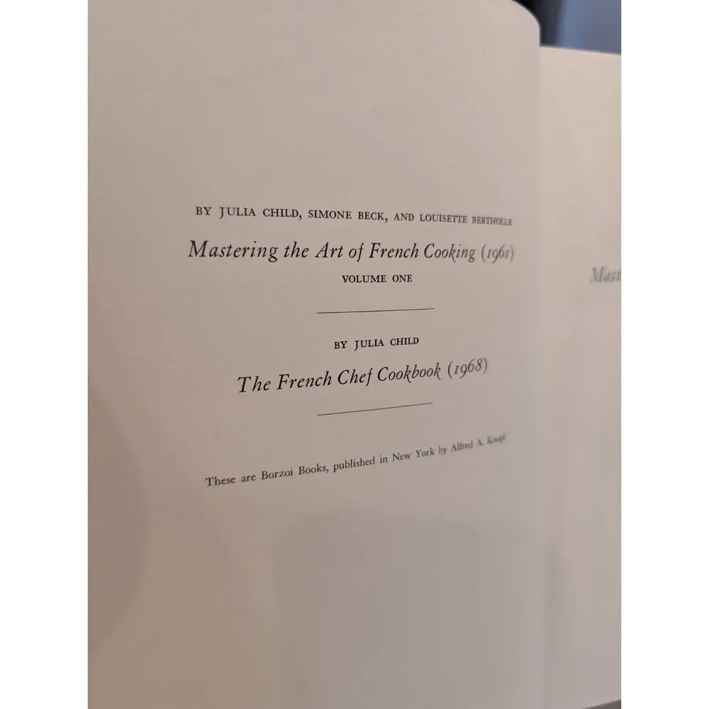 Mastering the Art of French Cooking Vol 2 Julia Child 1970 First Edition Knopf